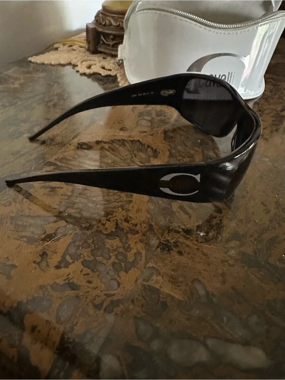 Just Cavalli Black Shield Sunglasses